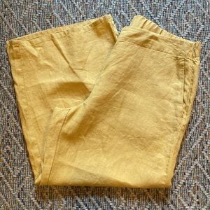 J. Jill Yellow Wide Leg Pants